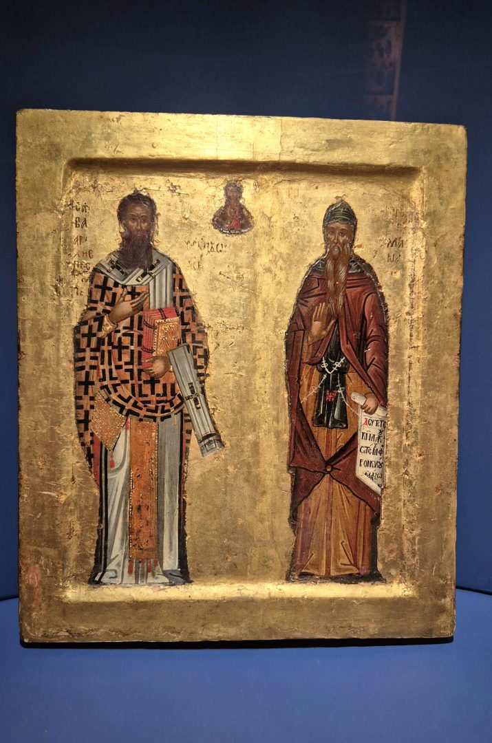 Ikona svetog Save i Simeona, XV vek; manastir Hilandar